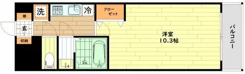 スプランディッド京橋EAST【6階】の間取り
