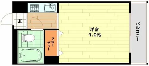 ユニオンハイツ【4階】の間取り