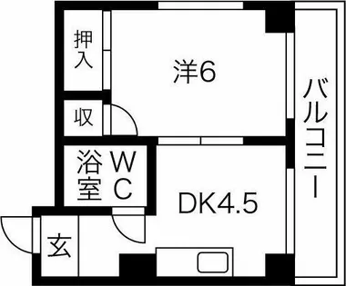 平田ビル【3階】の間取り