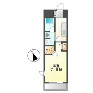 フレールコート東別院【9階】の間取り