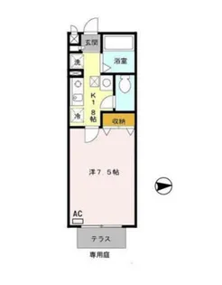 パセオ きわ【1階】の間取り