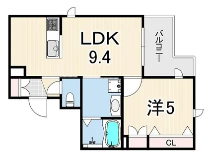 プラフロール武庫之荘【3階】の間取り