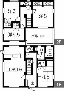 愛知県みよし市三好丘桜4丁目【一戸建】の間取り