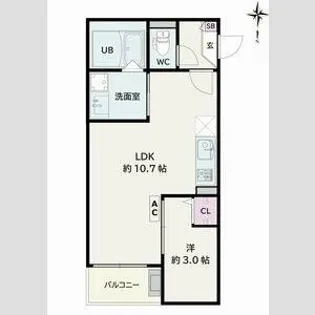 JACK SHINAGAWA Ⅰ【1階】の間取り