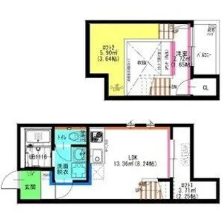 RadIAnce名城公園 S棟【1階】の間取り