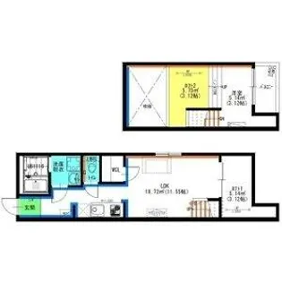 RadIAnce名城公園 N棟【1階】の間取り