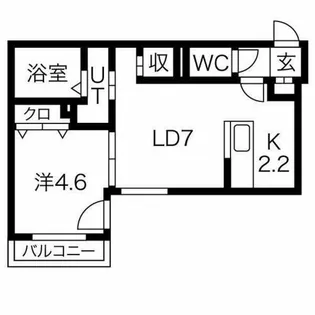 AssoLussoASABU【2階】の間取り