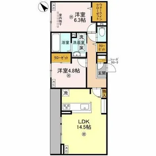 ALTAMAISON東雲【1階】の間取り