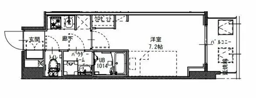 S-RESIDENCE堺筋本町Deux【10階】の間取り