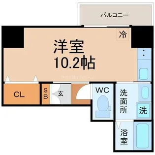 THE RESIDENCE IMAIKE EAST(イースト)【4階】の間取り