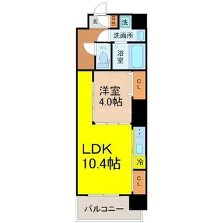 THE CROSS(ザ・クロス)【2階】の間取り