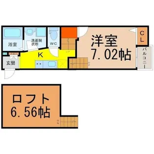 Creo矢田【2階】の間取り