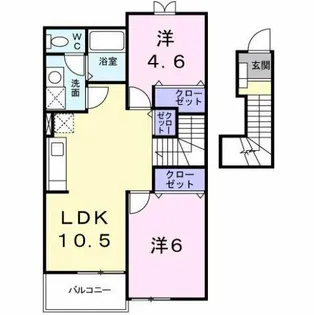 アビタシオンNⅠ【2階】の間取り