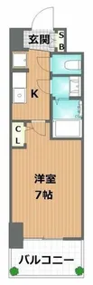 ソルテラスOSAKA緑橋クレアスト【603号室】の間取り