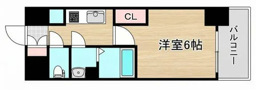 グランカリテ大阪城EAST【13階】の間取り