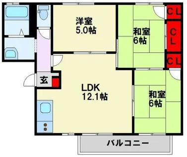 フレグランスK【203号室】の間取り