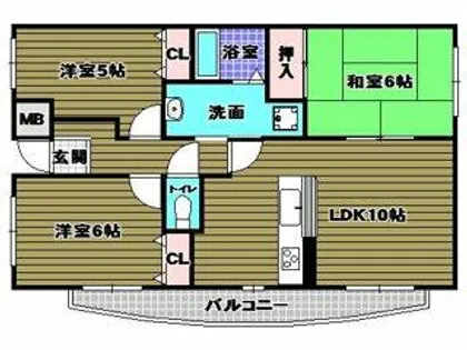 サンコート千代田【1階】の間取り