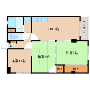 シャルマンコーポ鈴蘭台【5階】の間取り