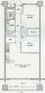 グラン・アベニュー名駅南【6階】の間取り