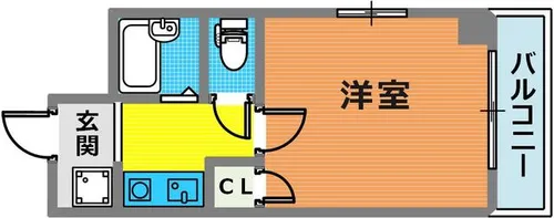 クレスト羽坂【104号室】の間取り