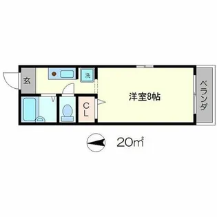 フレグランス上治【2階】の間取り