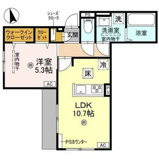 トキネス駒川【3階】の間取り