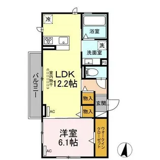 ココット【3階】の間取り