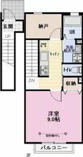ブレイヴ ベイサイド【2階】の間取り