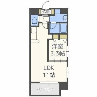 ラルテ中津【4階】の間取り