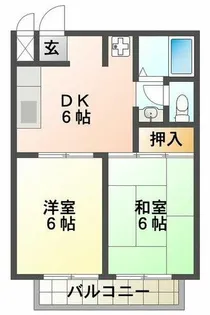 グリーンハイツ赤羽【2階】の間取り