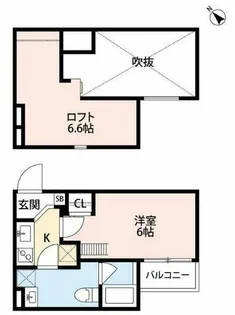 クラリス西明石【2階】の間取り