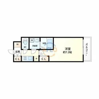S-RESIDENCE新大阪WEST【2階】の間取り