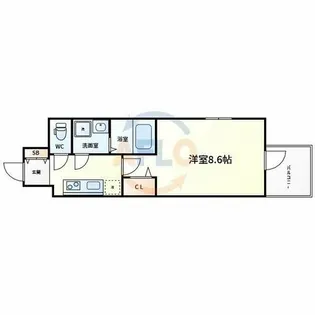 スプランディッド京橋EAST【11階】の間取り