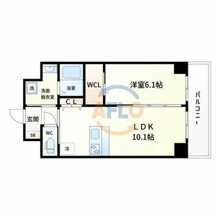 エイチ・ツーオー清水丘【6階】の間取り