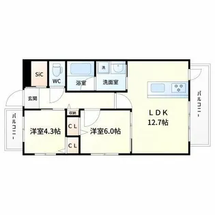 ルネサンス【3階】の間取り