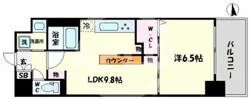 ディアコートオリヴィエ【2階】の間取り
