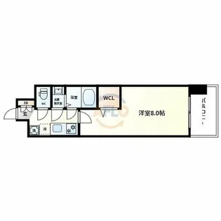 Luxe難波南【9階】の間取り