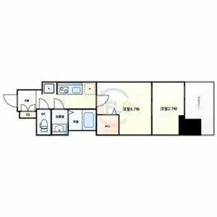 ドゥーエ天満橋【6階】の間取り