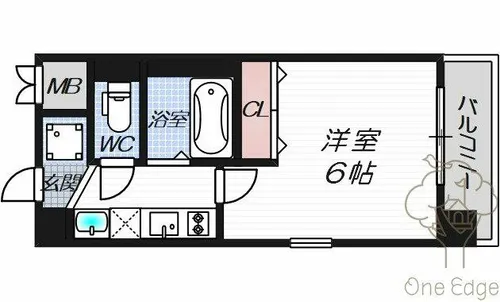 レオンコンフォート新梅田Ⅱ【6階】の間取り