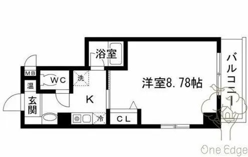 ラ・リッシュ北梅田【2階】の間取り