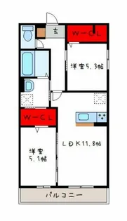 ミュアフィールド【1階】の間取り