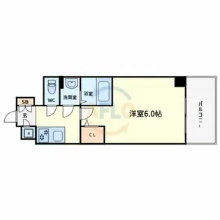 エスリードレジデンス大阪天王寺【14階】の間取り