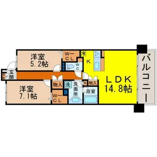 ロイヤルパークス千種【2階】の間取り