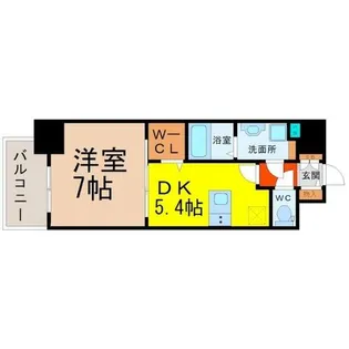 プレサンスジェネ葵【5階】の間取り
