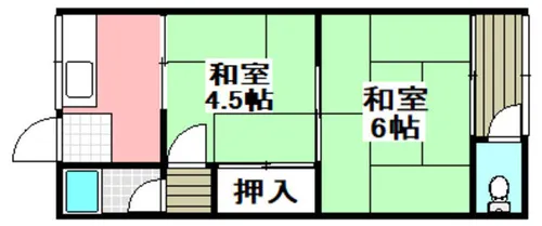 2Kの間取り画像