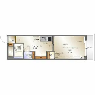 ルビービル【3階】の間取り