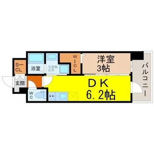 エステムコート名古屋セントリア【2階】の間取り