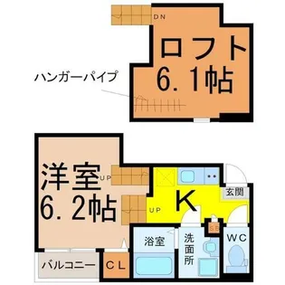 アルテミス新栄【2階】の間取り