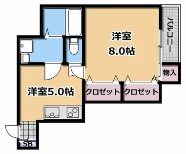 グランドソレイユ香里園【1階】の間取り