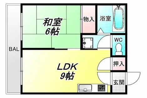 ファースト小阪【301号室】の間取り